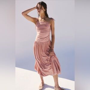 Free People Liza Drop-Waist Midi